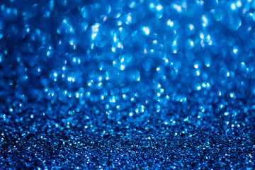 Blue abstract sparkler background.