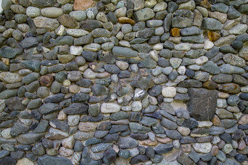 wall complex of stones, beautiful texture background