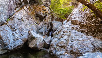 Second waterfall in Gria Vathra, Samothraki (GR)