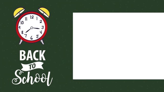 Back to school animation 4k