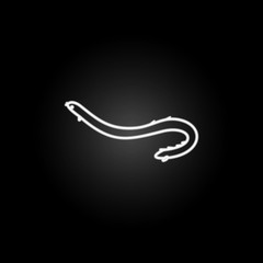 underwater snake illustration neon icon. Elements of marine live set. Simple icon for websites, web design, mobile app, info graphics
