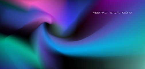 Illustration abstract glowing, neon light, minimal bright fluid, liquid gradient background. Vector modern trendy, graphic design, digital art on vibrant color. Design for poster, banner, template