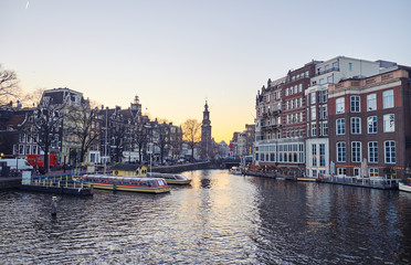 Naklejka premium Amsterdam City Center.