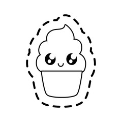 patch of delicious cupcake kawaii