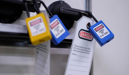 Lock out & Tag out, Lock out station, machine - specific Lock out devices , Lock out for electrical maintenance