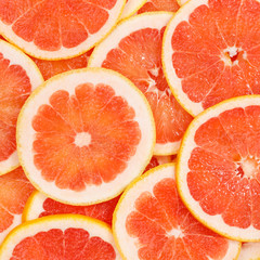 Grapefruits citrus fruits grapefruit square collection food background fresh fruit