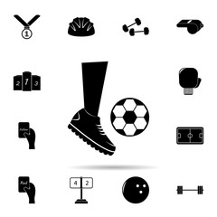 bodsy and ball icon. Universal set of Sport for website design and development, app development