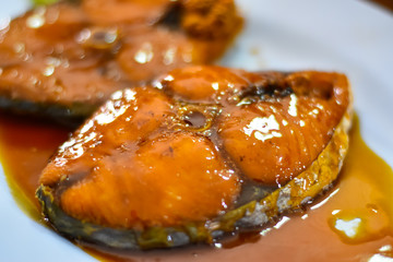 Deep Fried Mackerel with Fish Sauce .