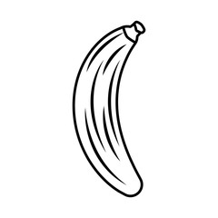 fresh banana fruit healthy isolated icon