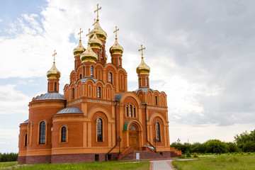 Fototapeta na wymiar Achair monastery located in Siberia
