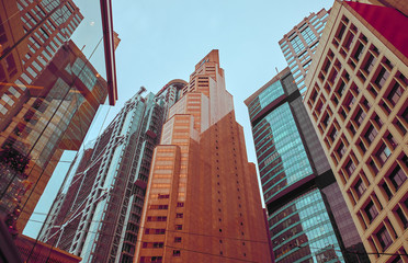 Fototapeta na wymiar Skyscrapers in Hong Kong