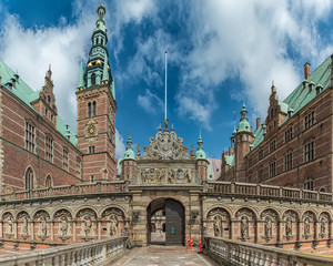 Obraz premium Frederiksborg Castle Wide Angle Distortion