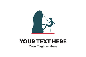 adventure climber unique simple logo creative design in flat style with color . hiker traveler creative simple logo creative design in flat style with color