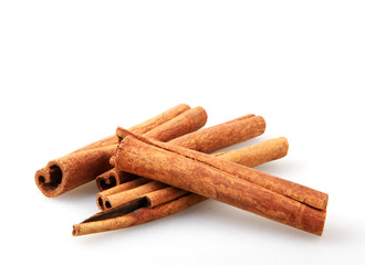 Cinnamon Sticks Isolated On White Background