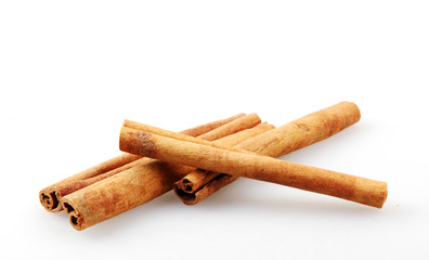 Cinnamon Sticks Isolated On White Background