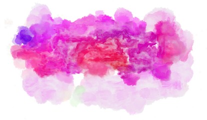 watercolor background. painting with pastel pink, deep pink and neon fuchsia colors