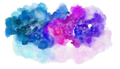 lavender blue, strong blue and dark orchid watercolor graphic background illustration