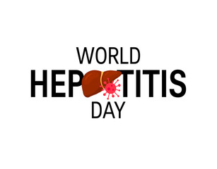 World hepatitis day concept in flat style