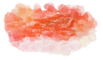 watercolor dark salmon, misty rose and tomato color graphic background illustration painting