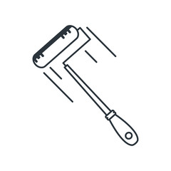 under construction roller design vector ilustration