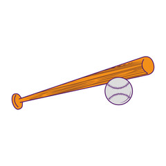 baseball equiment elements icon cartoon