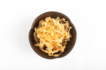 isolated chinese jellyfish on white background