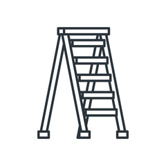 under construction ladder design vector ilustration