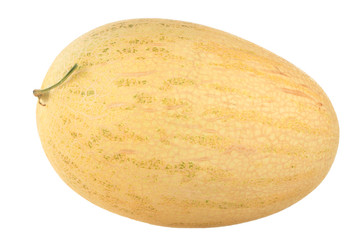 fresh yellow melon isolated on white background