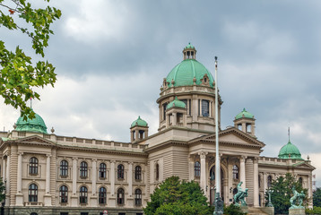 Fototapeta na wymiar National Assembly of the Republic of Serbia, Belgade
