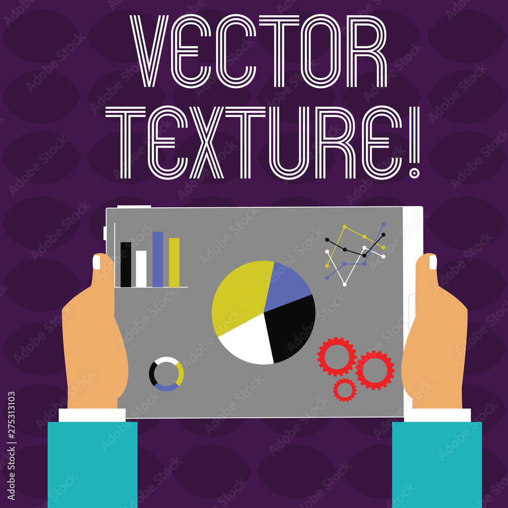 Poster conceptual hand writing showing photo texture. concept meaning a set of metrics calculated in the im