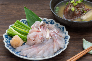 ホウボウの刺身