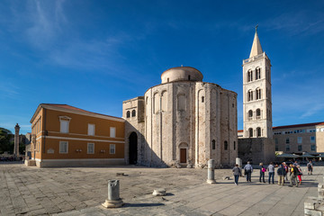 Obraz premium Church of St Donatus of Zadar on Roman Forum in Zadar, Croatia