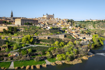 Fototapeta na wymiar Panoramic view of Toledo, Castilla-La Mancha, Spain