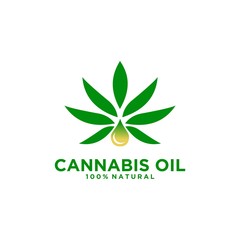 Marijuana and cannabis oil,Cbd Oil,Green Marijuana Leaves, pills and capsules. Icon product label and logo graphic template