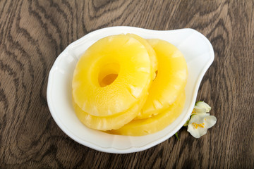 Canned pineapple