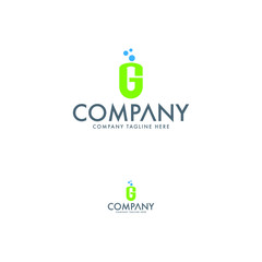 Letter G and medical logo template
