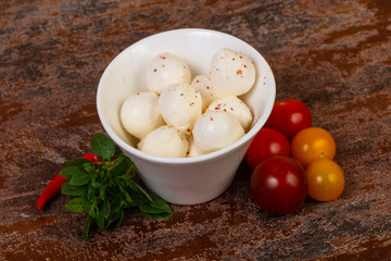 Mozzarella cheese balls
