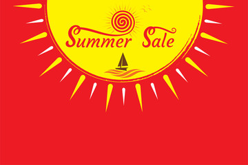 hot summer sale banner design