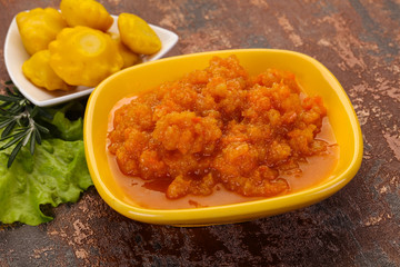 Zucchini squash caviar