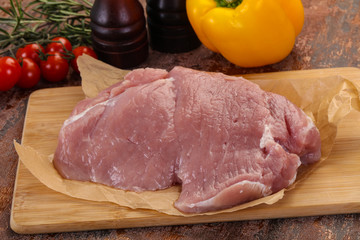 Raw pork meat