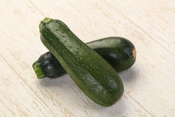 Raw ripe zucchini