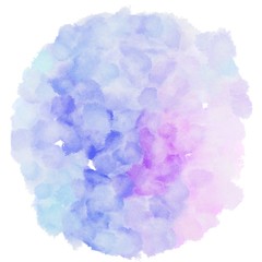 watercolor lavender blue, light pastel purple and lavender color. circular painting graphic background illustration