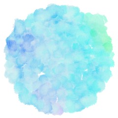 Fototapeta premium circular painting with pale turquoise, lavender and sky blue watercolor graphic background illustration