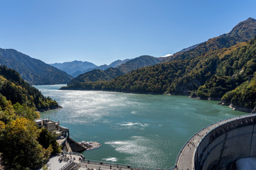 Kurobe Lake and River Dam