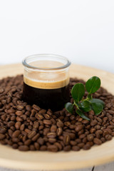 Brewed Espresso Shot in Glass