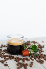 Brewed Espresso Shot in Glass