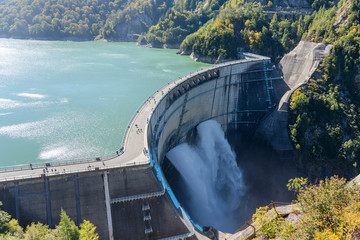 Hydro Power Station And People