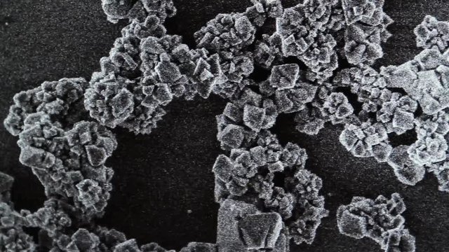 Scanning Electron Microscope (SEM) Image in a Chemical Lab.
