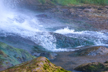 waterfall in the mountains