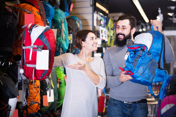Buyers are considering a variety of rucksacks